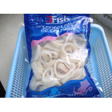 Fabricants congelés chinois coupé la peau IQF éteint calamari anneaux de calamari diamètre sans peau 3-7cm bague calmar